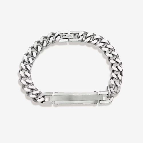 Men's Stainless Steel Chain ID Bracelet