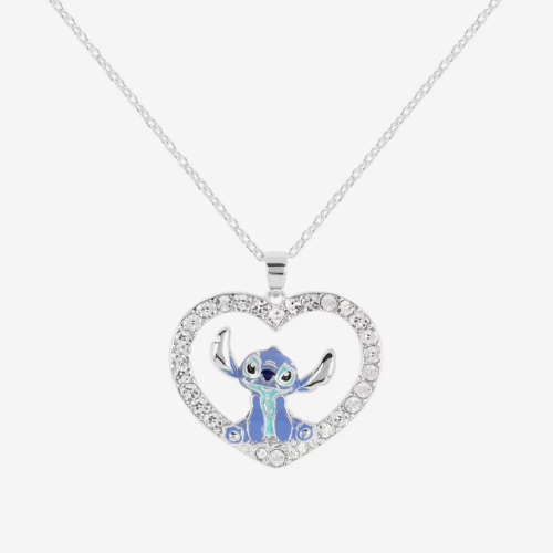Disney Stitch Stone Set Heart Necklace