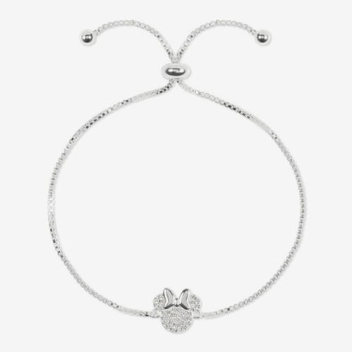 Disney Minnie Mouse Stone Set Charm Friendship Slider Bracelet