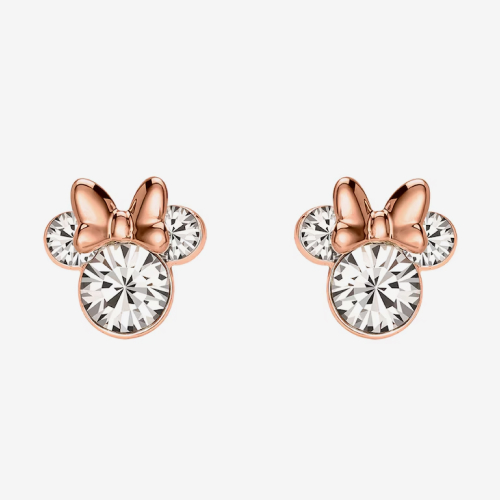 Disney Minnie Mouse Gold Plated April Birthstone Earrings