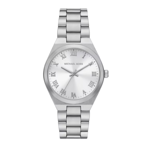 Michael Kors Lennox Silver Dial & Stainless Steel Watch