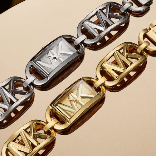 Michael Kors Empire Stainless Steel Chain Watch