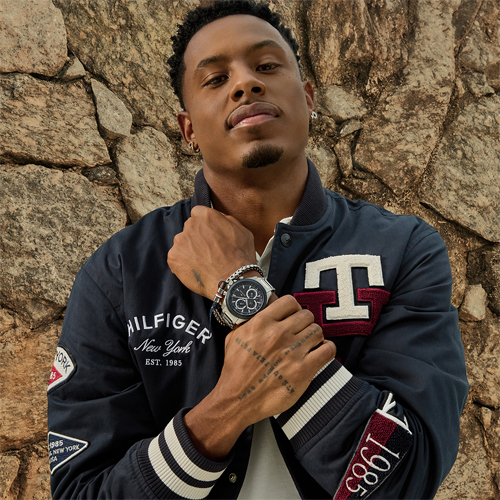 Tommy Hilfiger Men's Blue Dial Stainless Steel Bracelet Watch