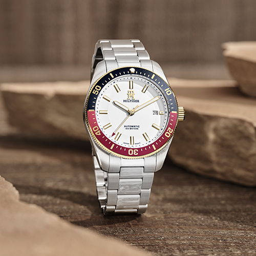 Tommy Hilfiger Men's White Dial Stainless Steel Bracelet Watch