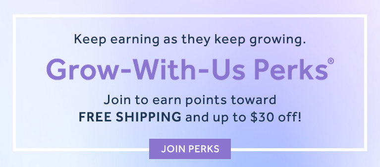 Grow-With-Us Perks Shop, earn points, and redeem them for rewards.