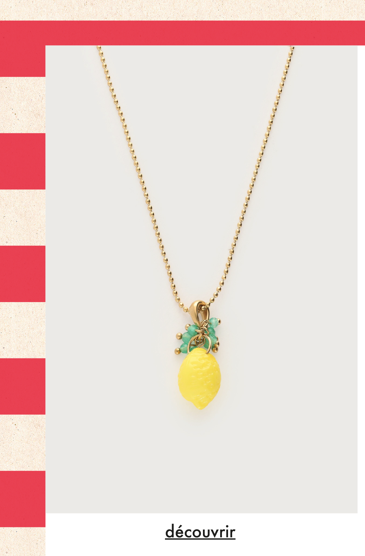 Collier Ciao citron