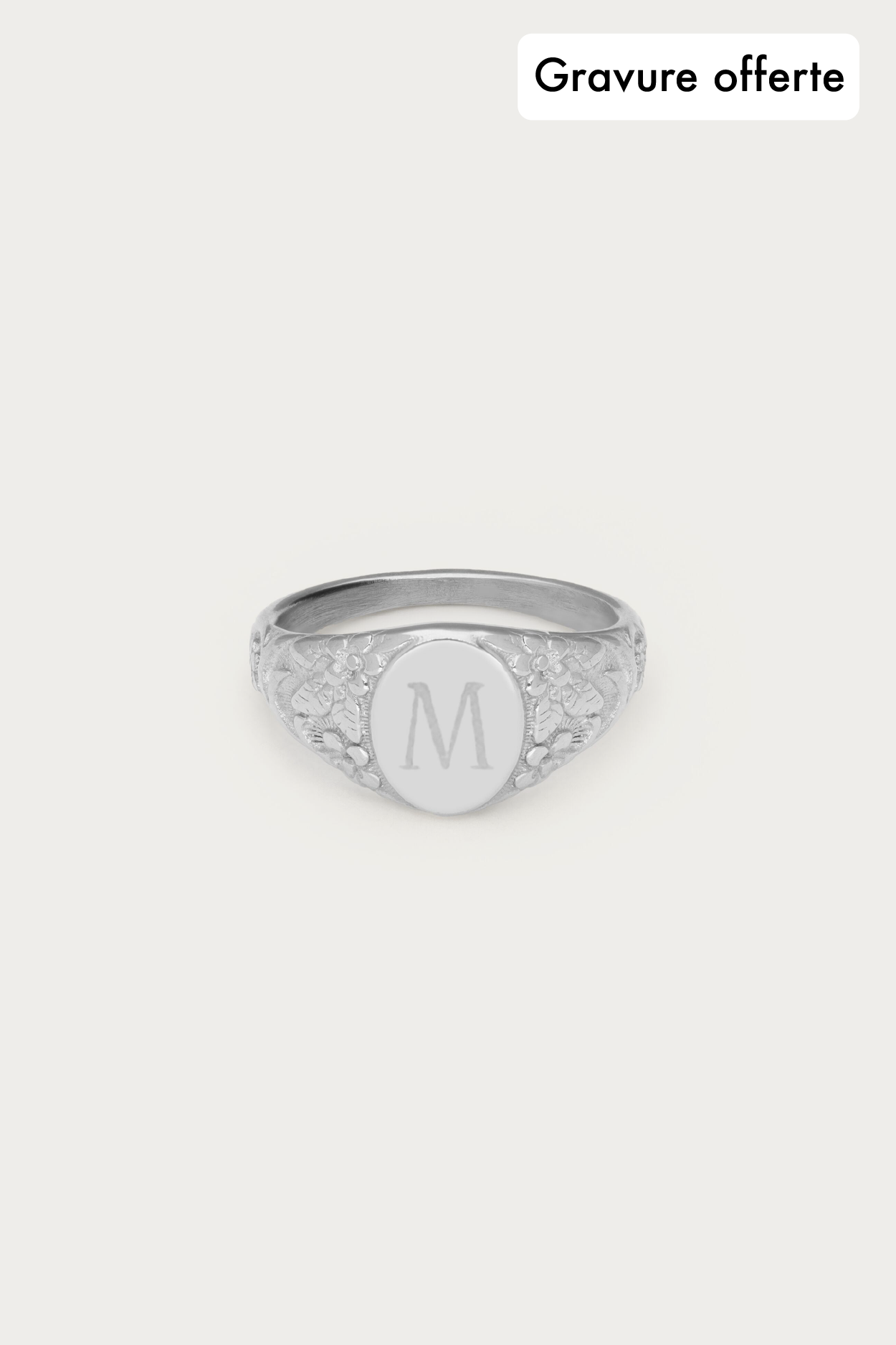 Bague chevalière à graver Atelier