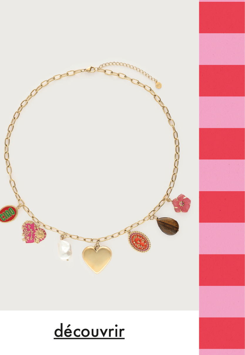 Collier à maillons Ciao à charms