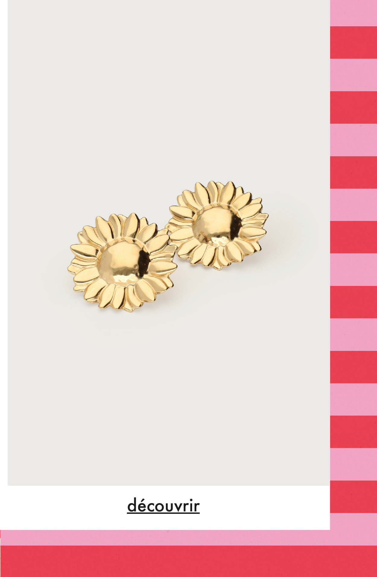 Boucles d'oreilles pendants Ciao maxi tournesol