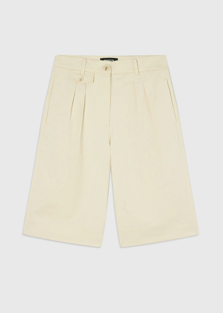Neutral Cotton Bermuda Short
