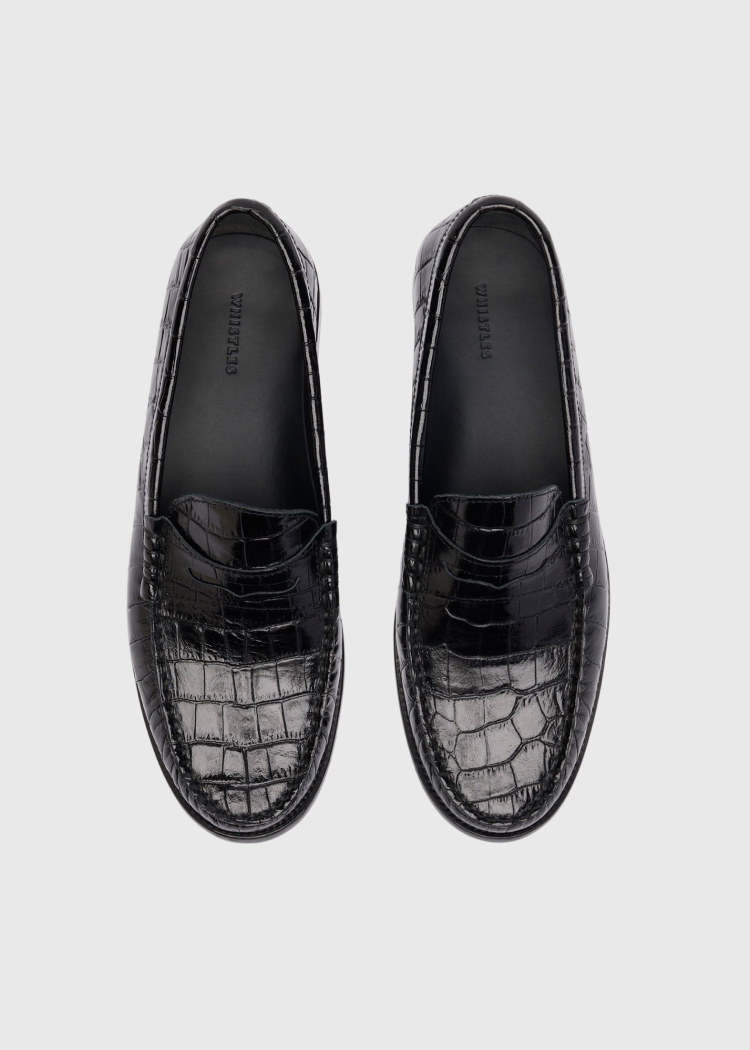 Black Manny Croc Loafer