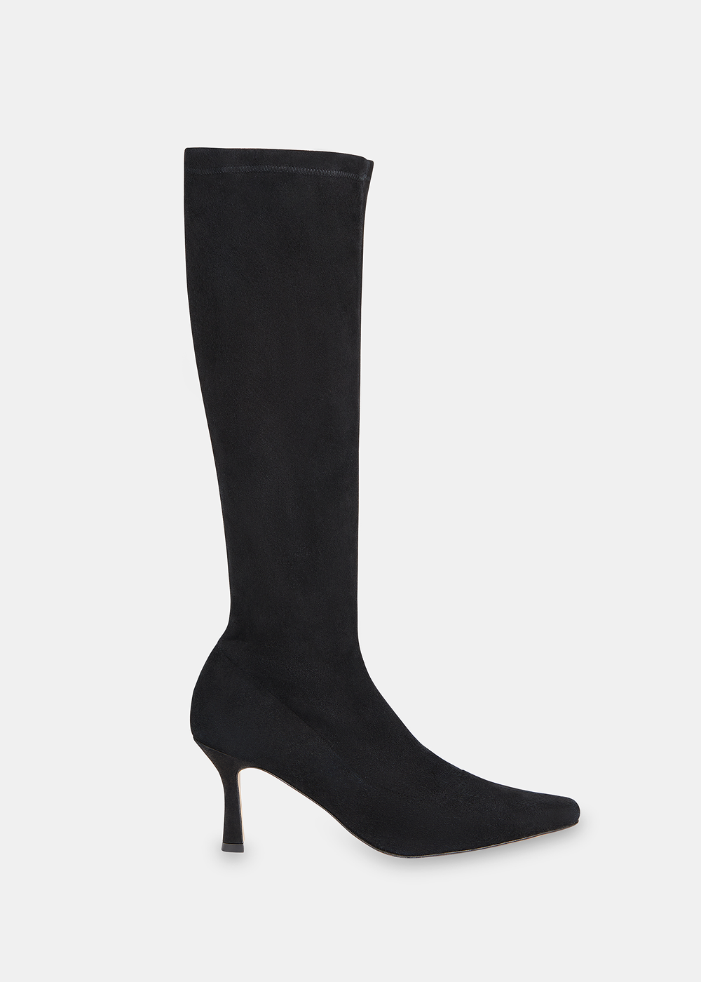 Black Hera Stretch Suede Boot