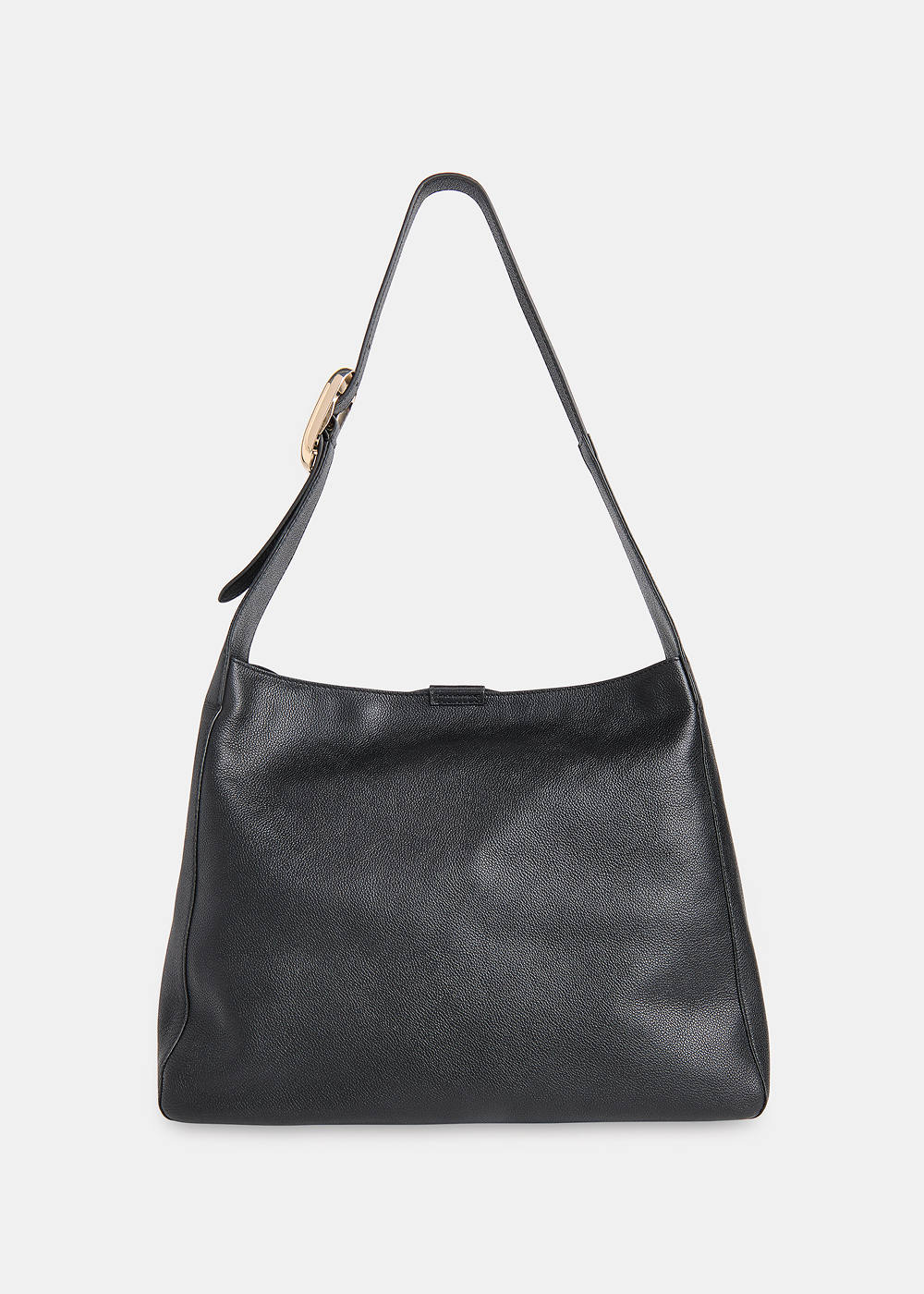 Black Mabel Buckle Detail Tote Bag
