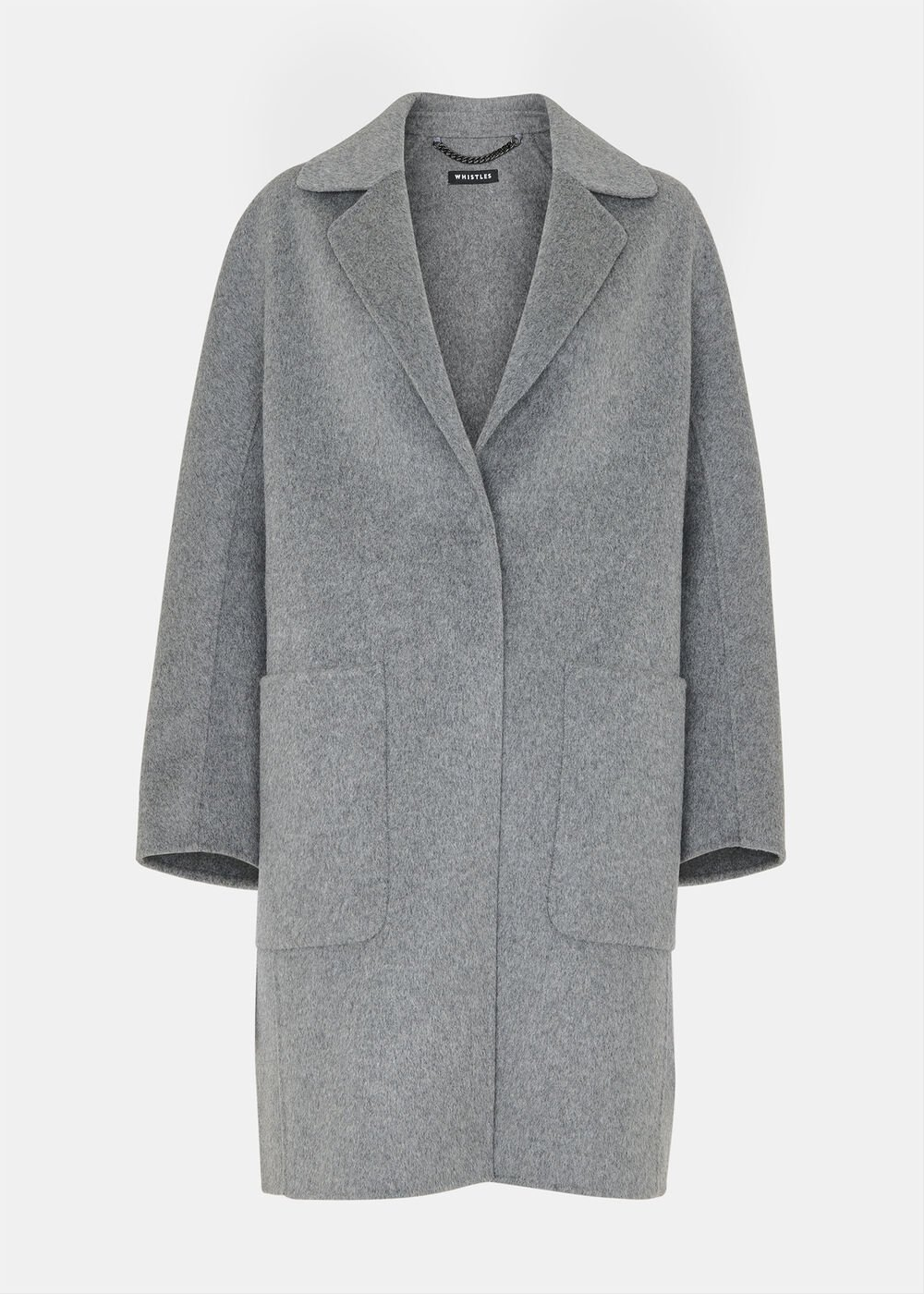 Grey Cassie Double Face Pocket Coat