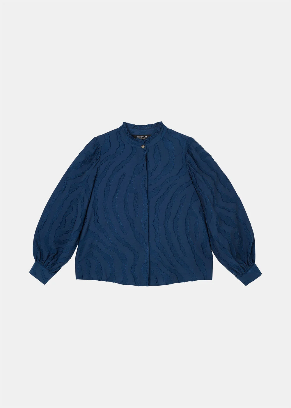 Navy Animal Textured Shirt