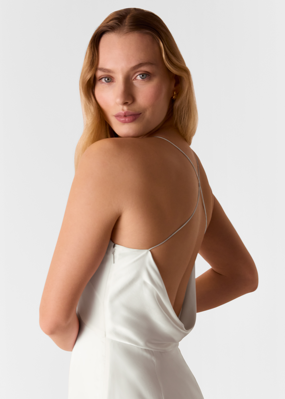 Ivory Eileen Silk Wedding Dress
