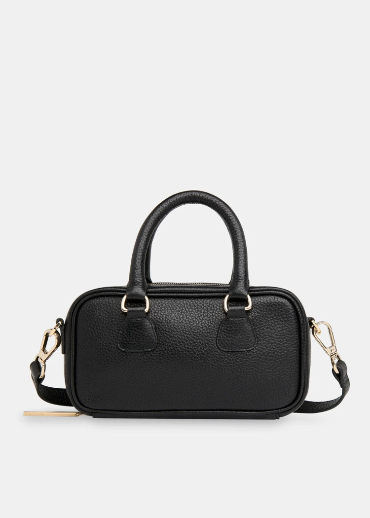 Black Lois Bowling Crossbody Bag