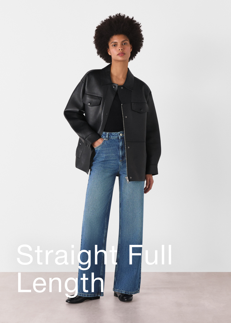 Denim Straight Full Length Jean