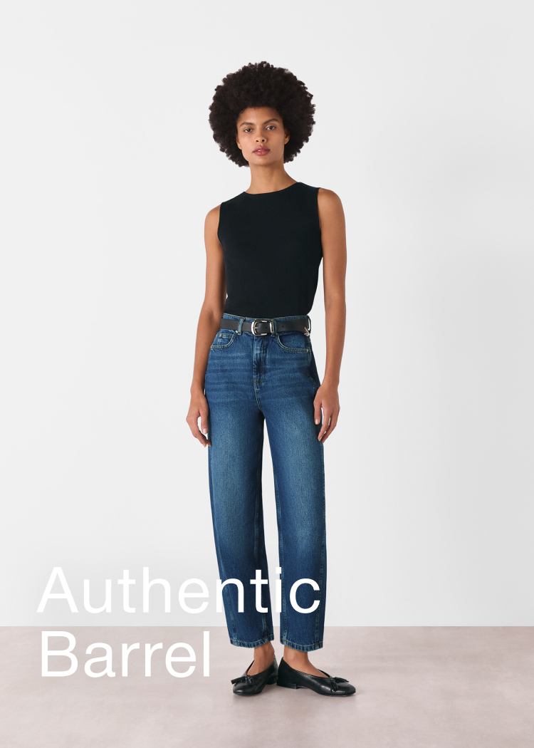 Denim Authentic Barrel Leg Jean