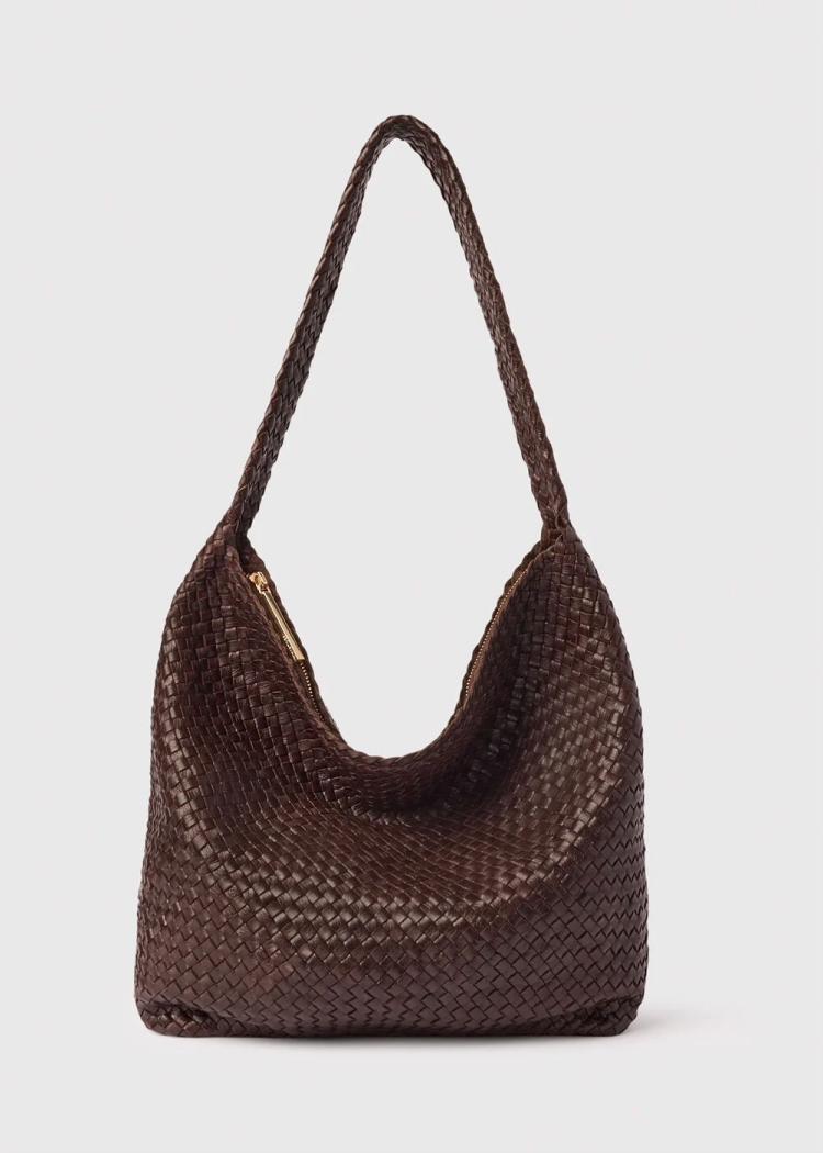Chocolate Woven Tote Bag