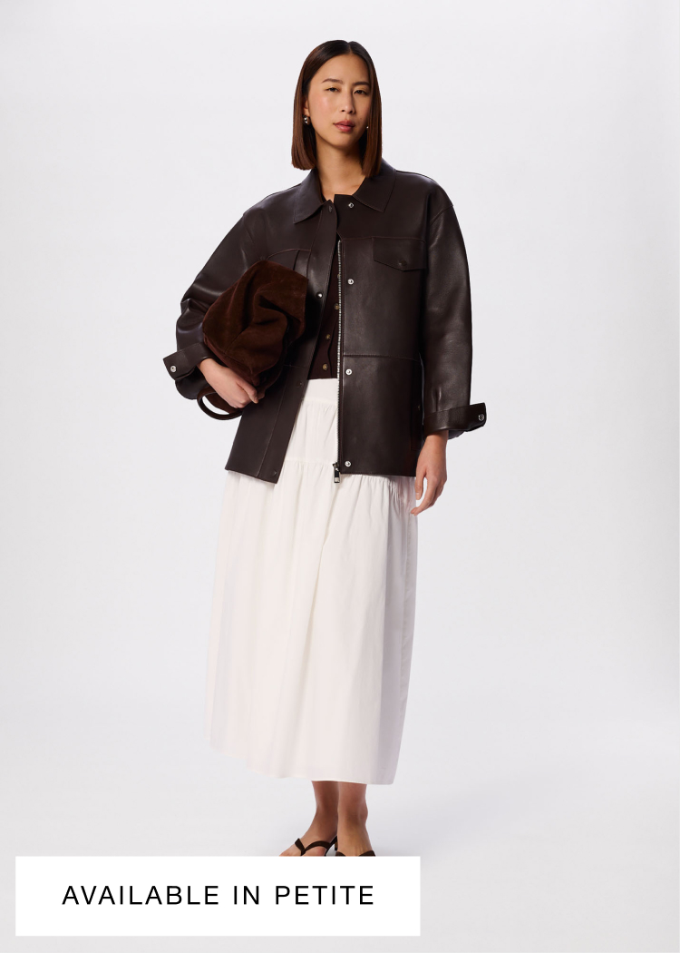 Brown Clean Bonded Leather Jacket