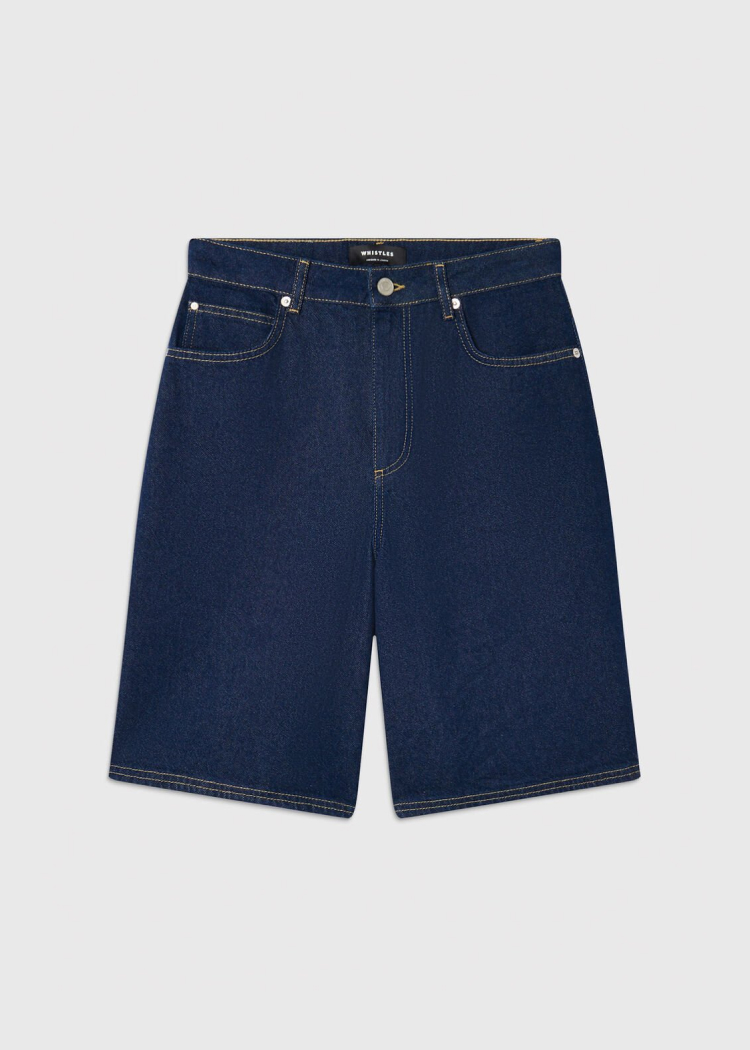 Dark Denim Authentic Knee Length Short