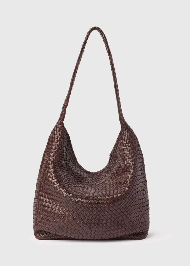 Chocolate Woven Tote Bag