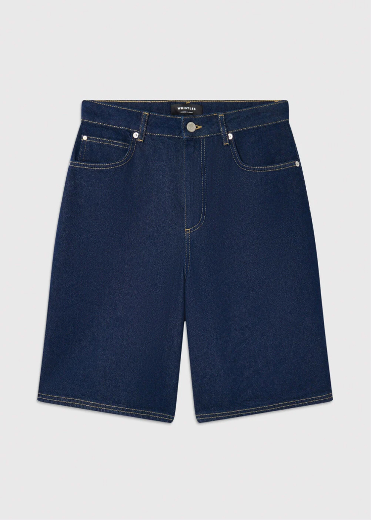 Dark Denim Authentic Knee Length Short