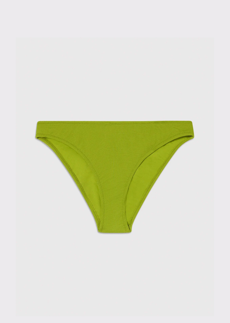 Green Textured Bikini Bottom