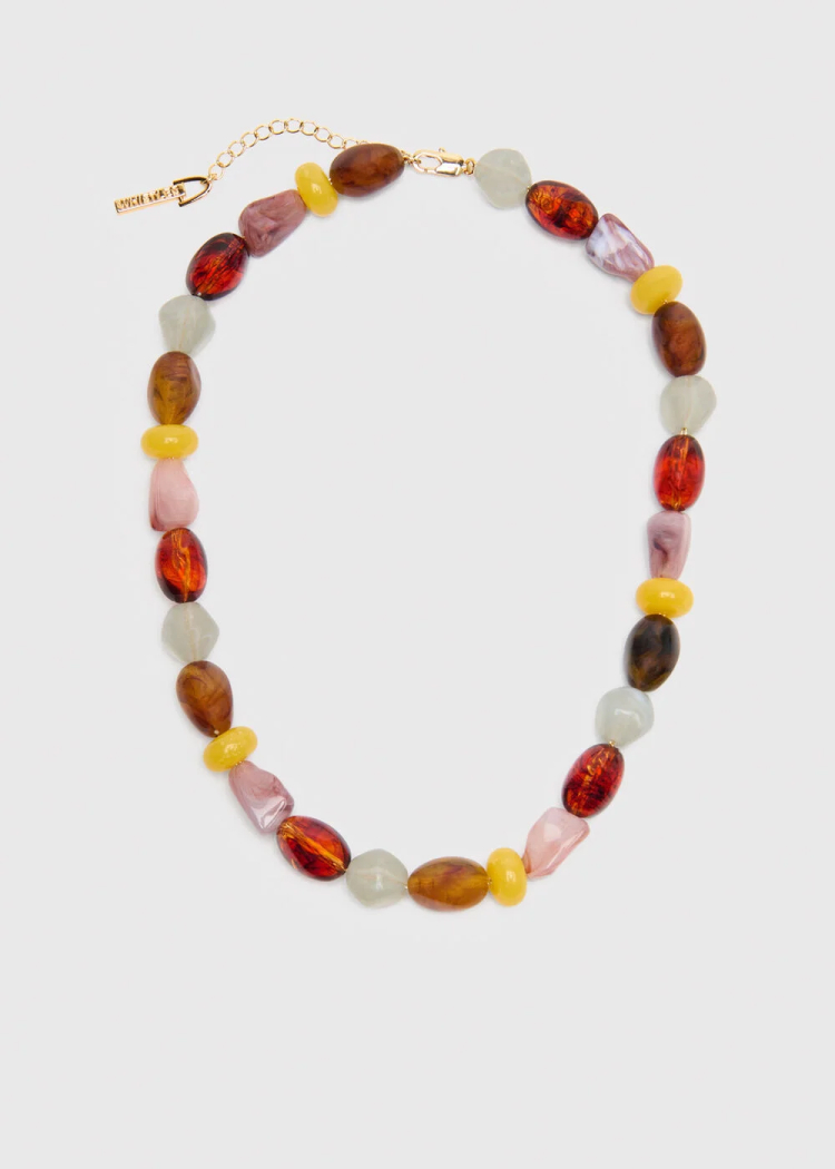 Multicolour Chunky Mixed Bead Necklace