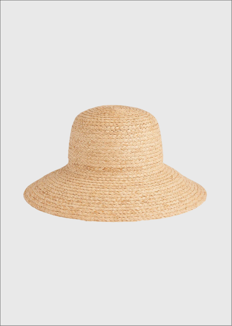 Neutral Wide Brim Straw Hat