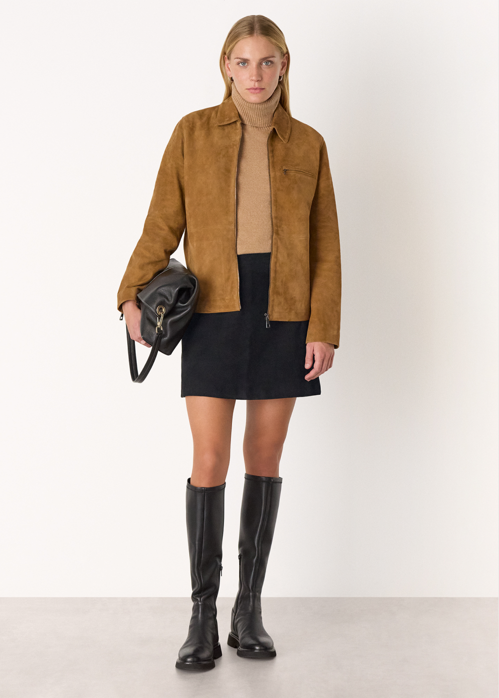 Tan Kate Suede Jacket