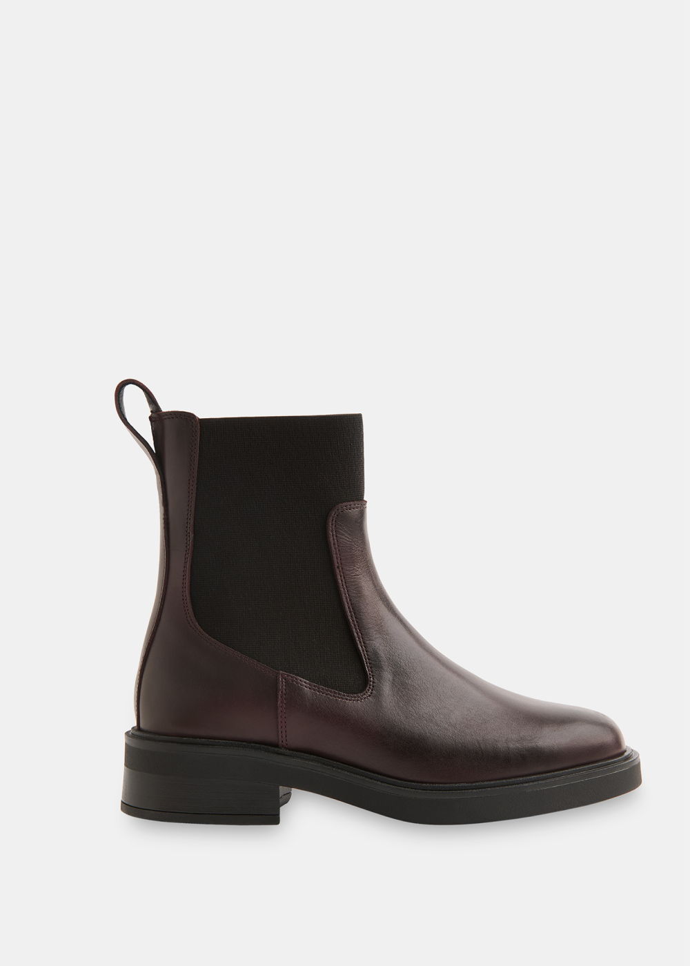 Burgundy Elasticated Chelsea Boot