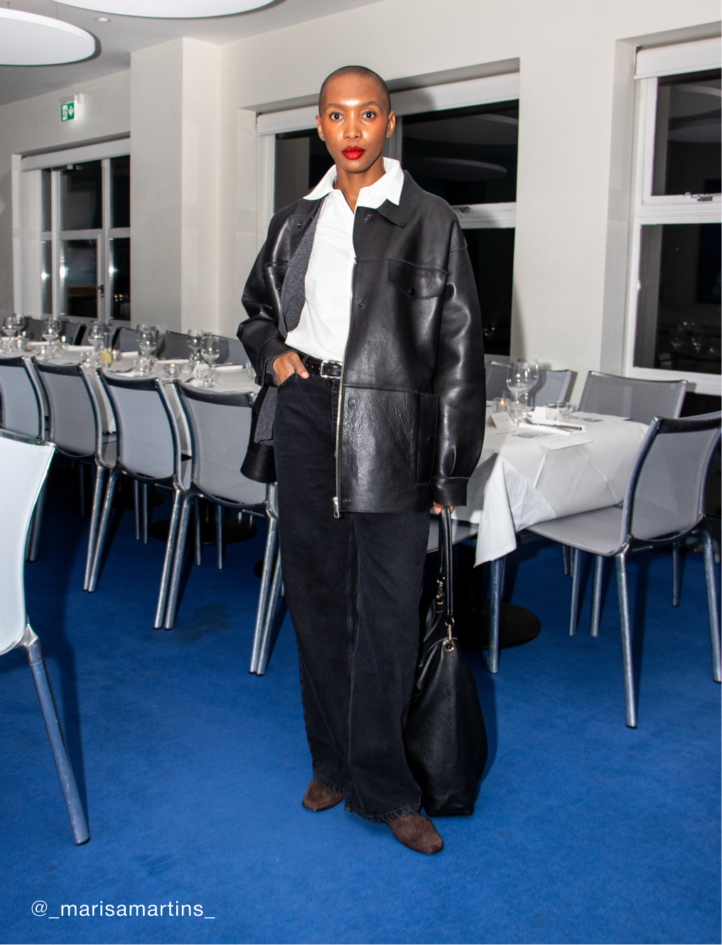 Black Clean Bonded Leather Jacket