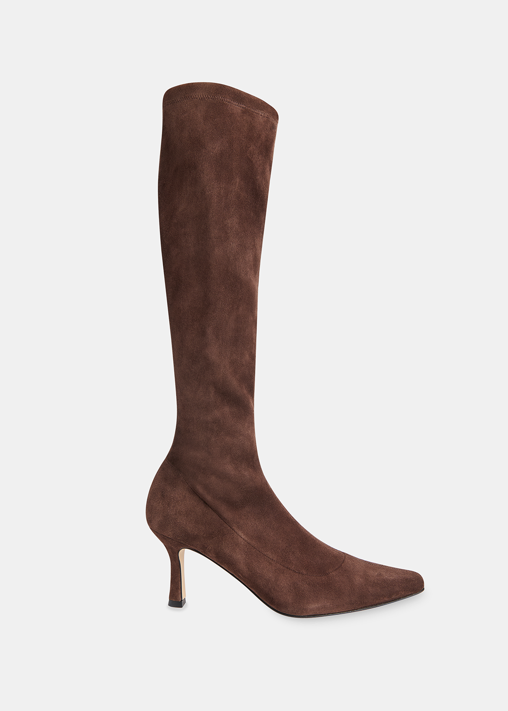 Chocolate Hera Stretch Suede Boot