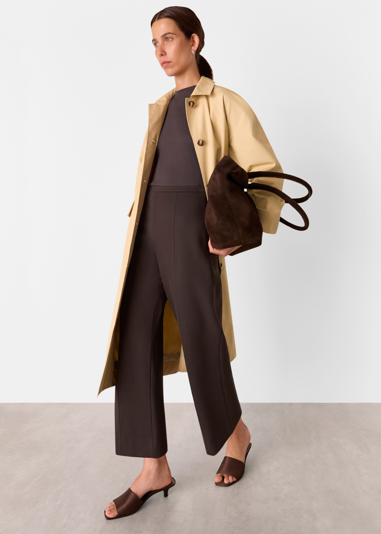 Brown Camilla Wide Leg Trouser