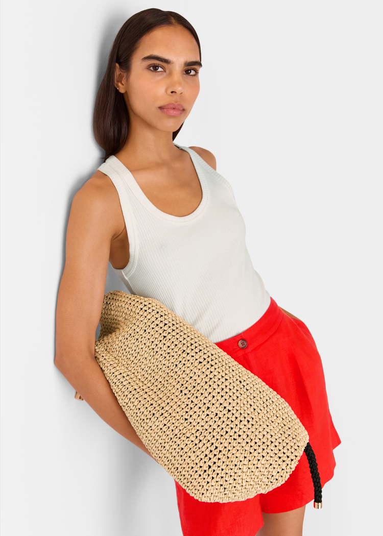 Red Tara Formal Linen Short