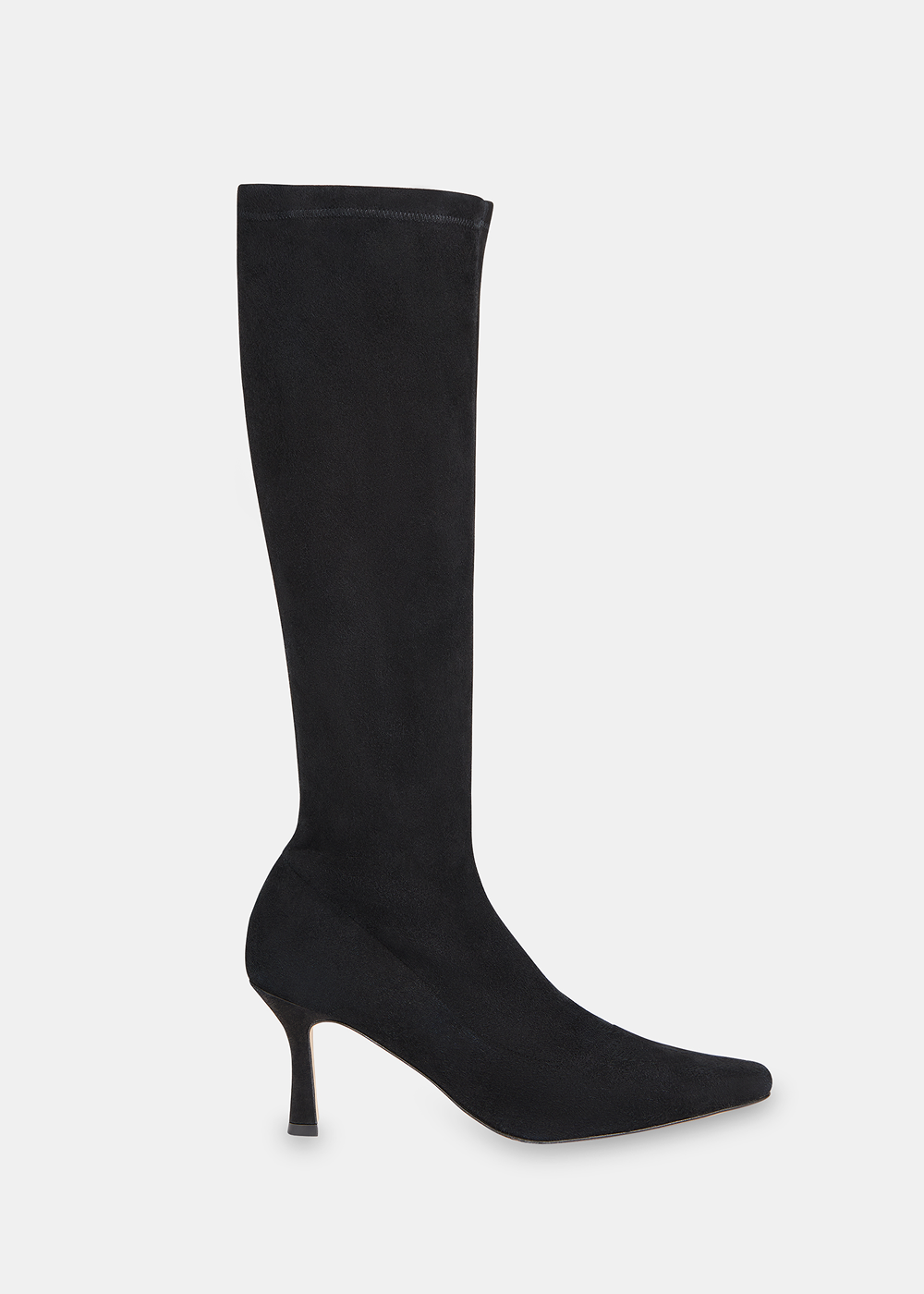 Black Hera Stretch Suede Boot
