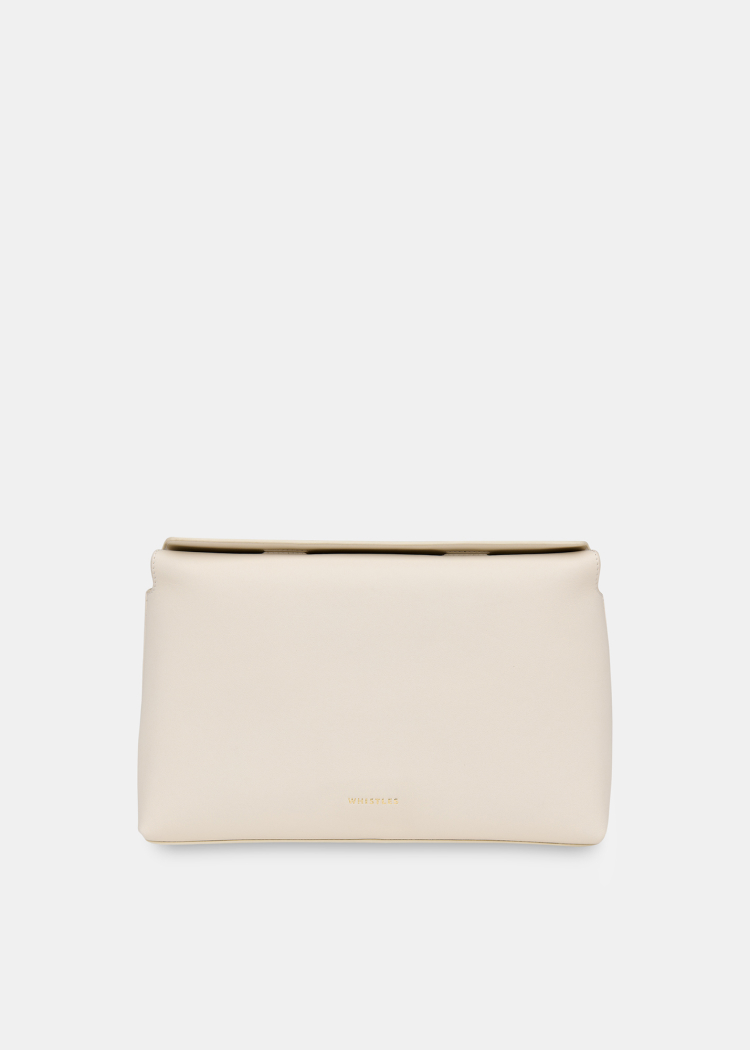 Ivory Fia Foldtop Clutch Bag