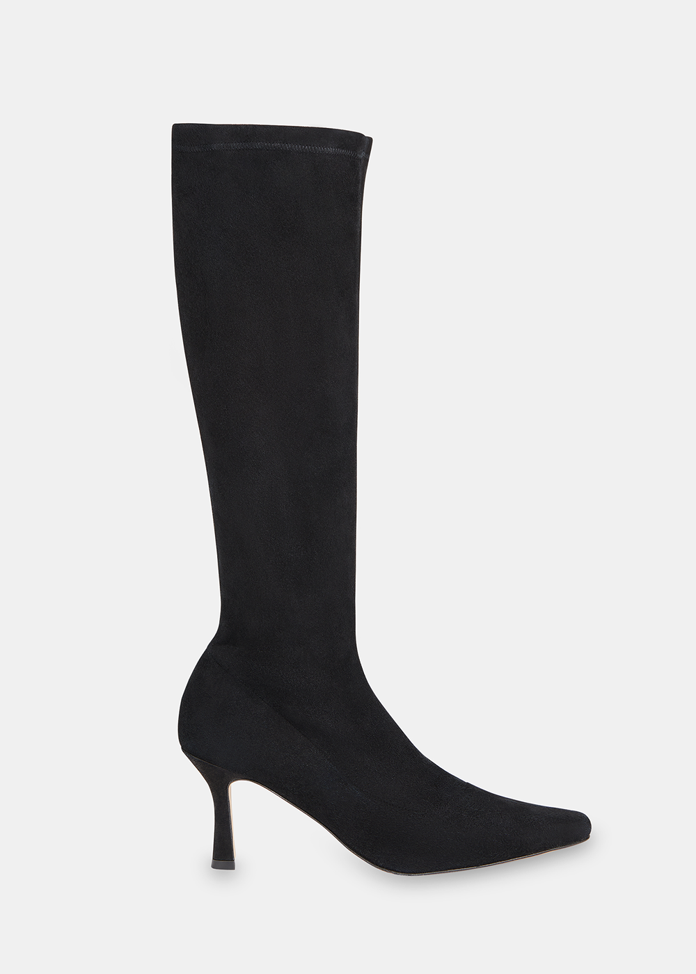 Black Hera Stretch Suede Boot