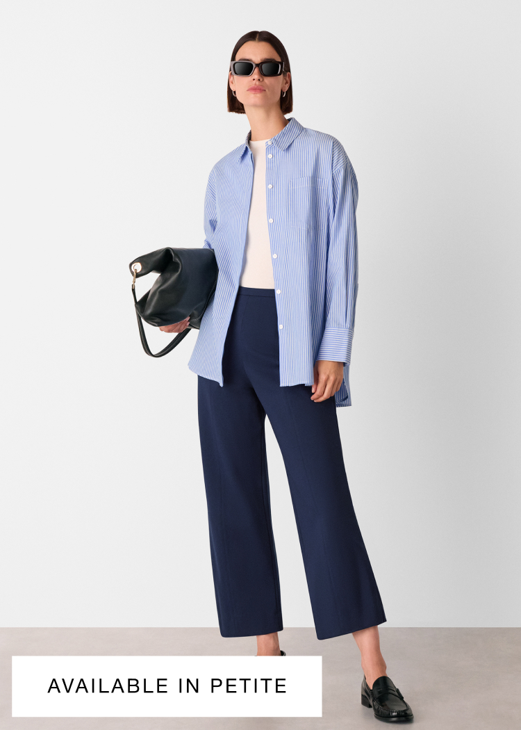 Navy Camilla Wide Leg Trouser
