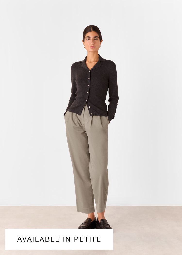 Taupe Bethany Barrel Leg Trouser