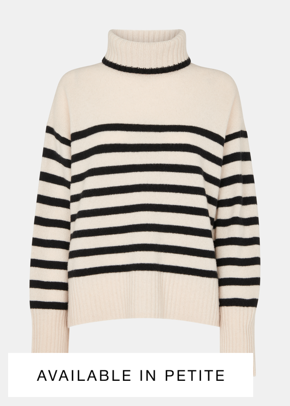 Stripe Wool Roll Neck