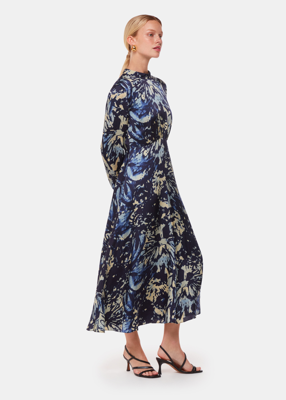 Dazzled Floral Satin Dress