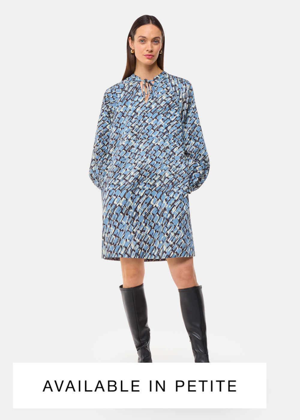 Blue Feathered Wing Marnie Dress