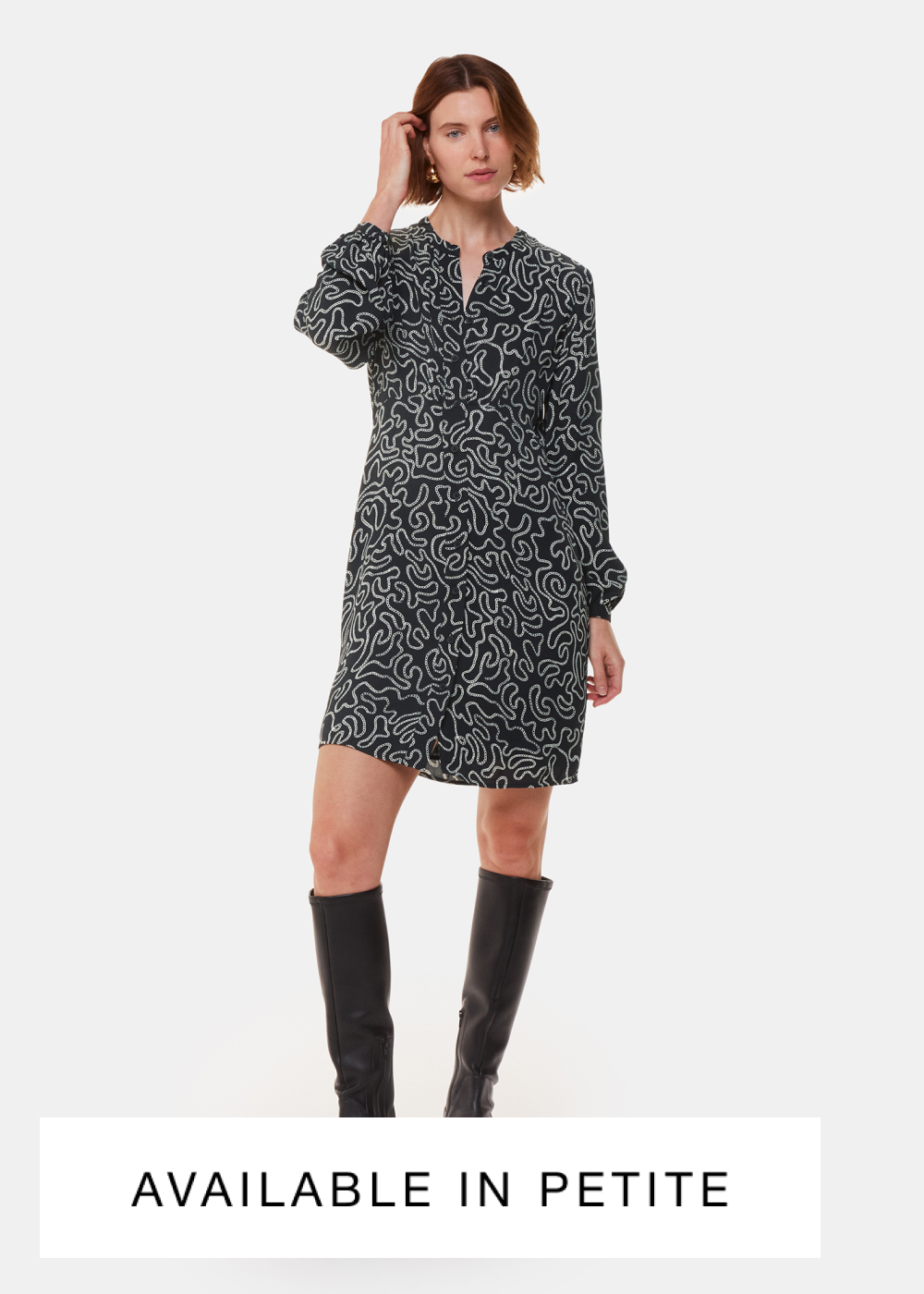 Chain Print Flippy Dress