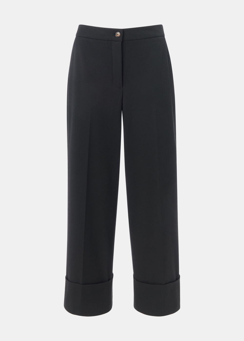 Black Sabrina Turn Up Trouser