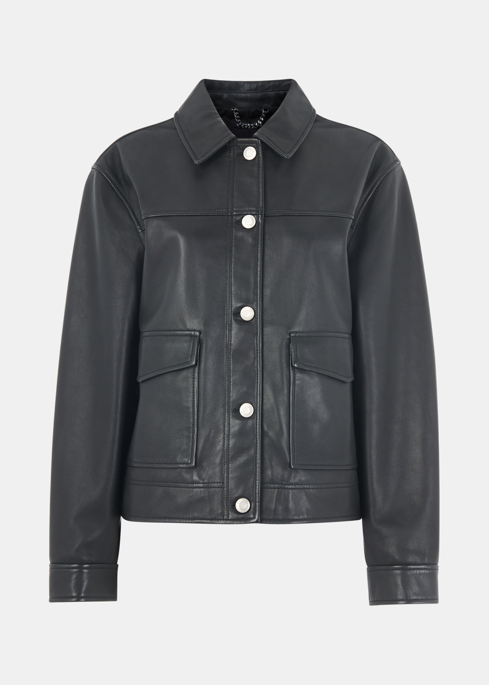 Natia Leather Western Jacket