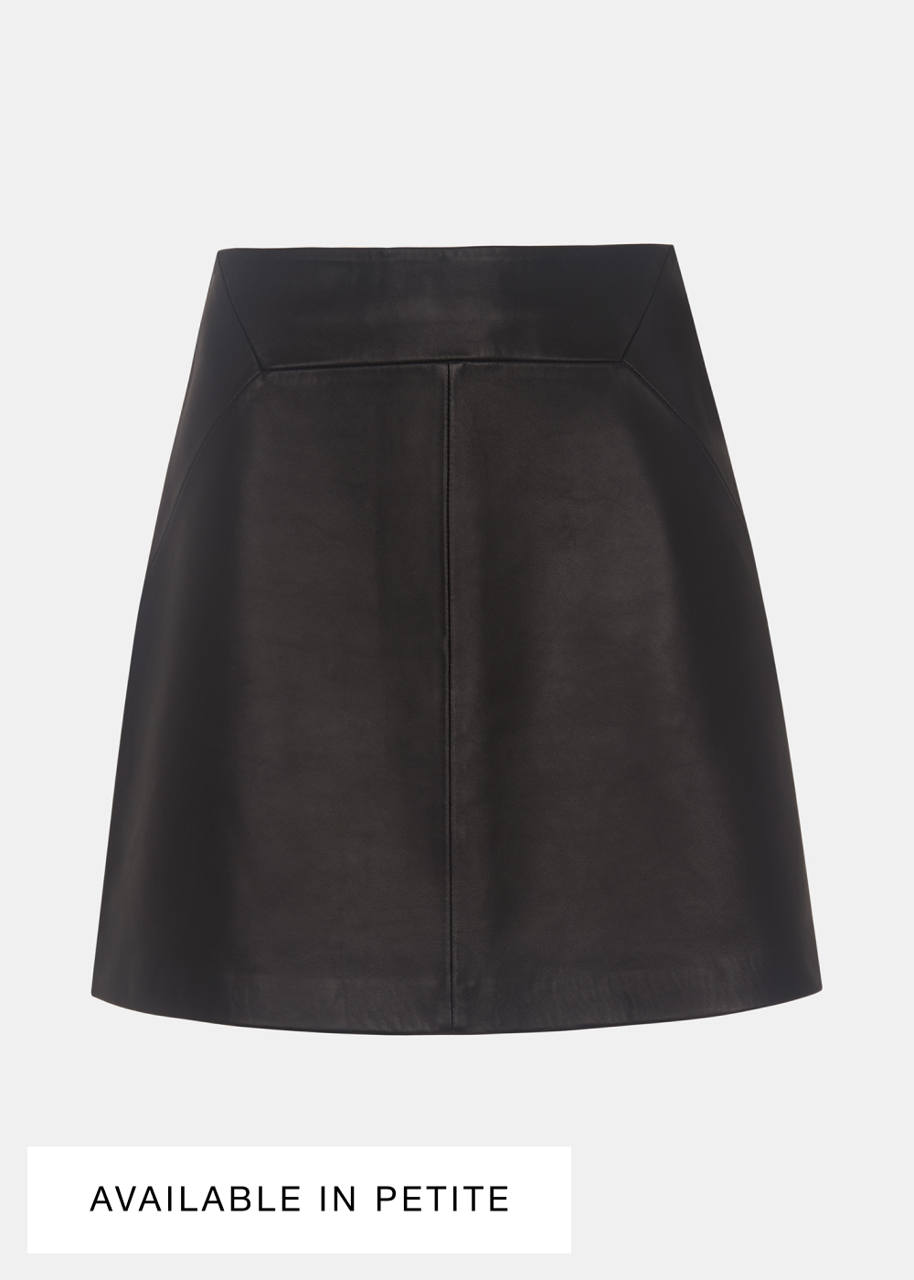 Leather A line Skirt