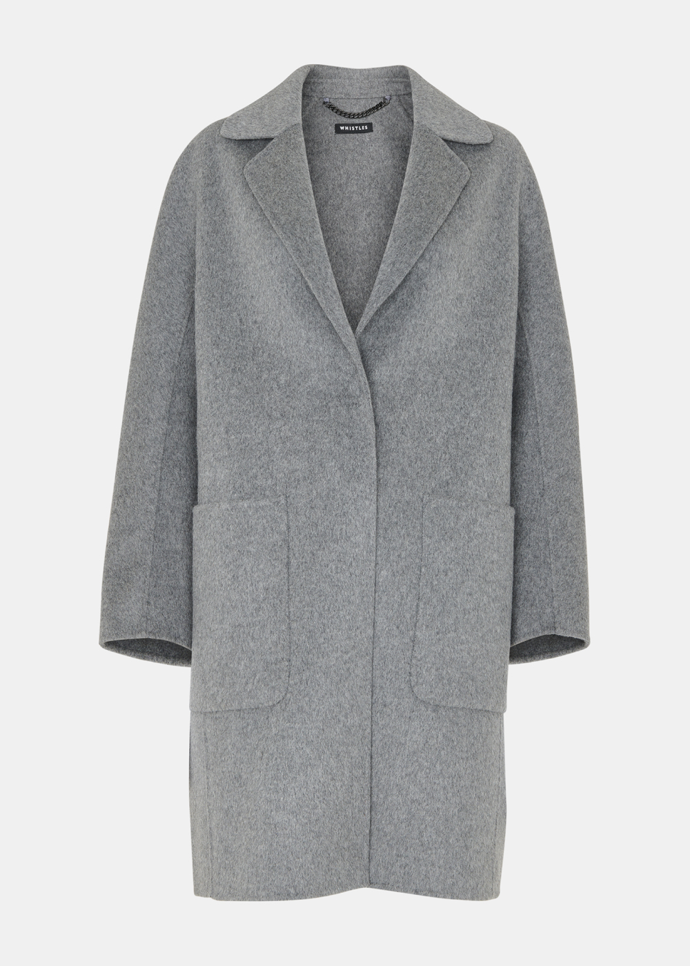 Grey Cassie Double Face Pocket Coat